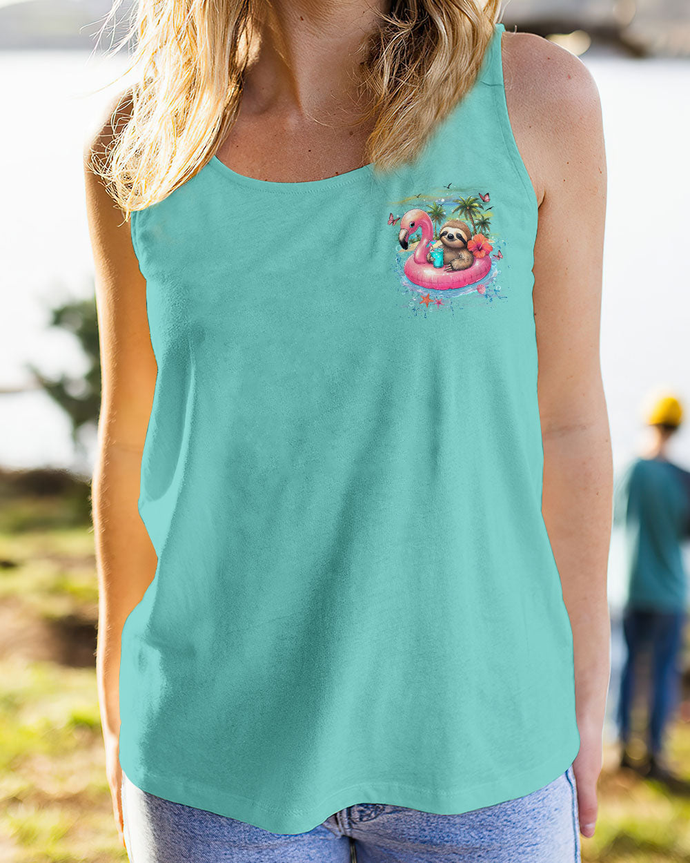 BLISSCORNERS LIVING ON ISLAND TIME SLOTH ALL OVER PRINT