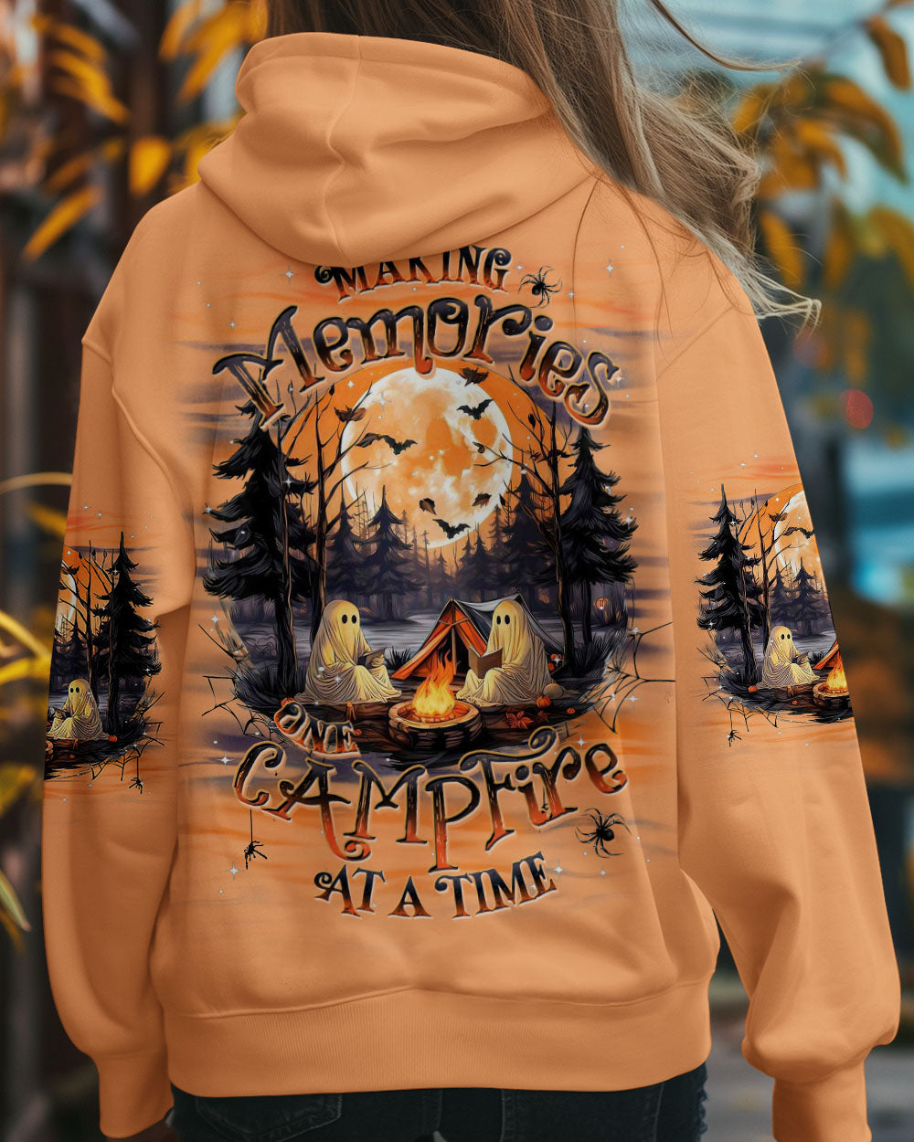 BLISSCORNERS MAKING MEMORIES ONE CAMPFIRE AT A TIME HALLOWEEN ALL OVER PRINT