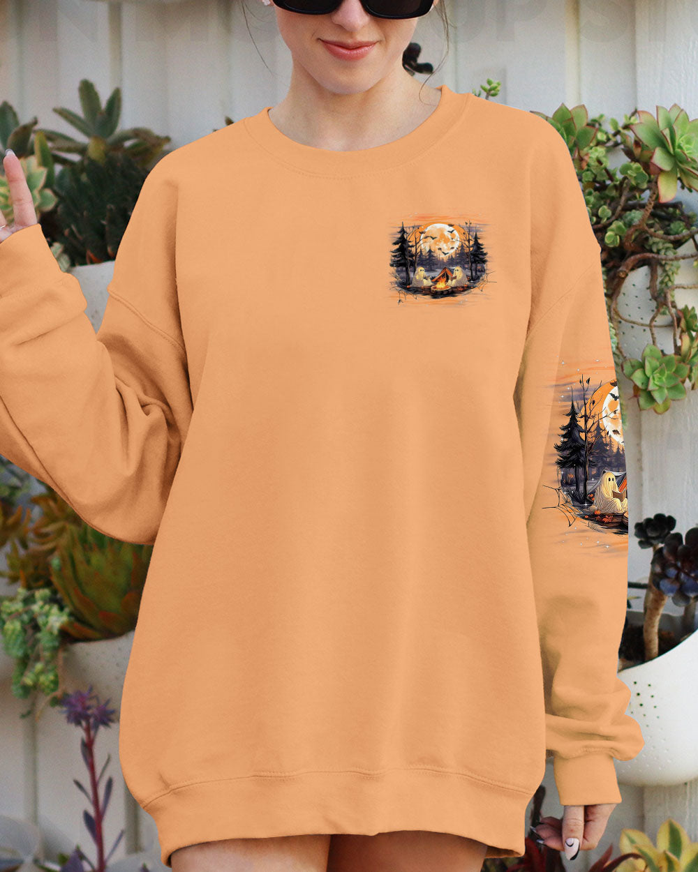 BLISSCORNERS MAKING MEMORIES ONE CAMPFIRE AT A TIME HALLOWEEN ALL OVER PRINT