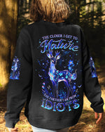 BLISSCORNERS THE CLOSER I GET TO NATURE DEER ALL OVER PRINT