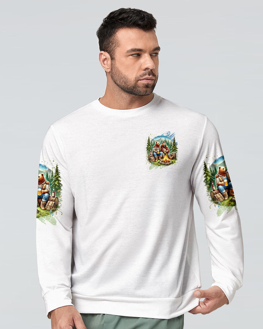 BLISSCORNERS MAKING MEMORIES ONE CAMPFIRE AT A TIME BEAR ALL OVER PRINT