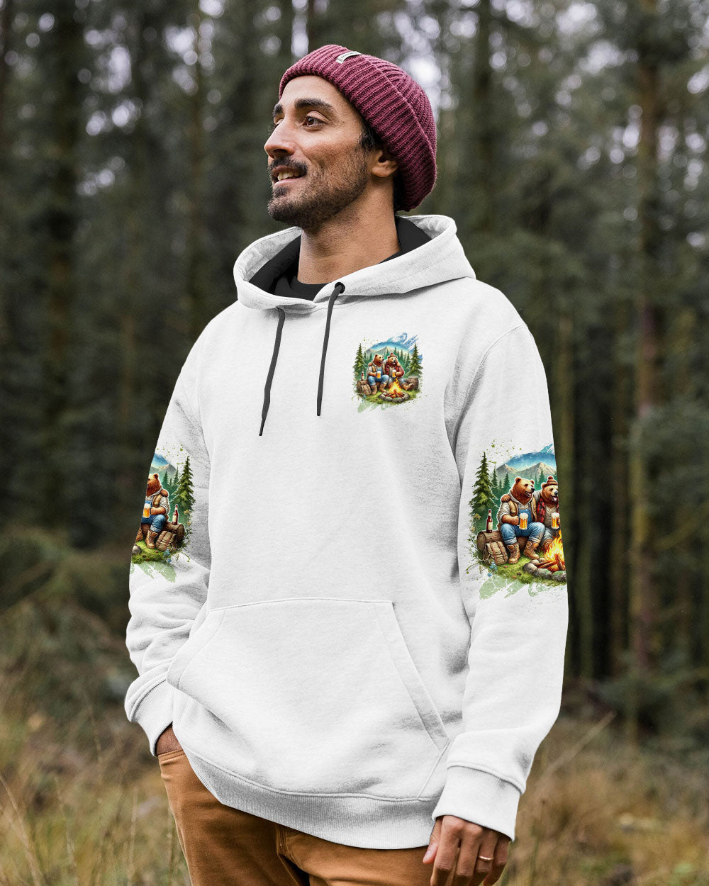 BLISSCORNERS MAKING MEMORIES ONE CAMPFIRE AT A TIME BEAR ALL OVER PRINT