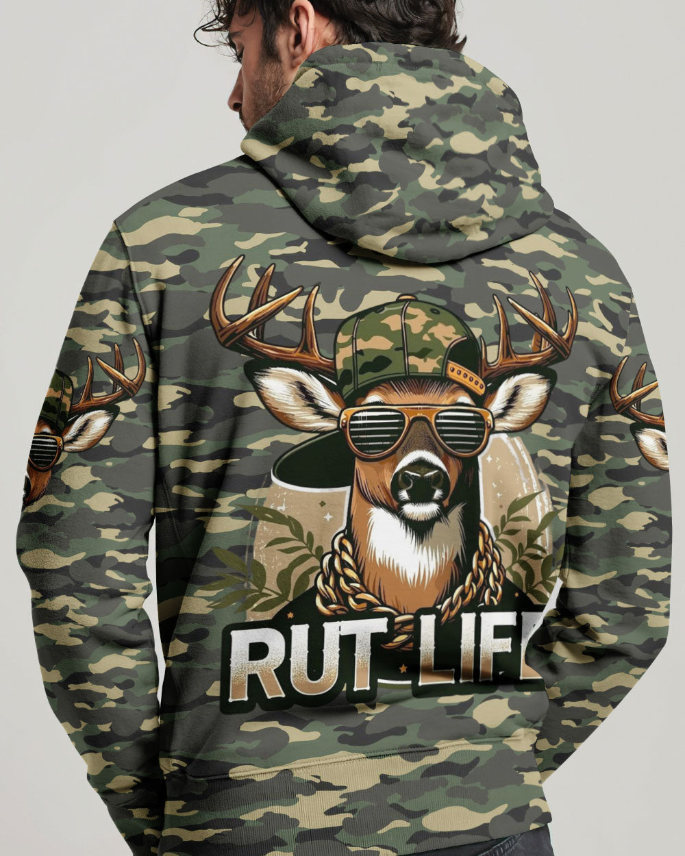 BLISSCORNERS RUT LIFE DEER ALL OVER PRINT