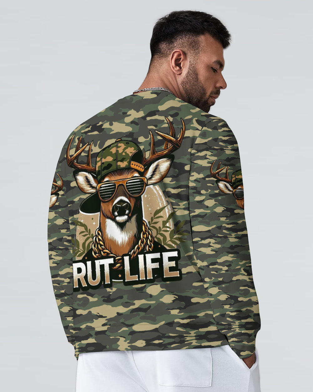 BLISSCORNERS RUT LIFE DEER ALL OVER PRINT