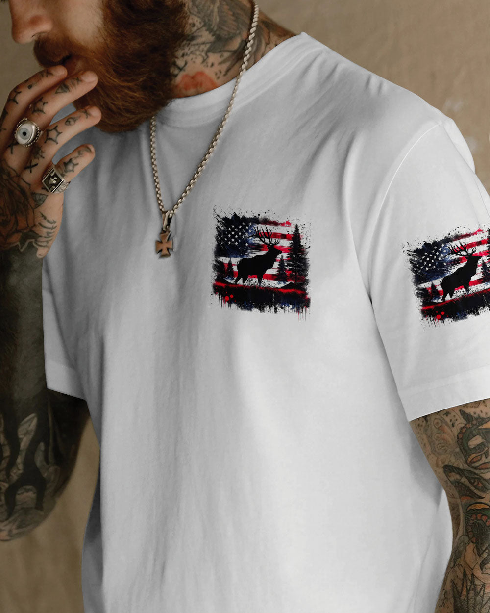 BLISSCORNERS THE CLOSER I GET TO NATURE DEER ALL OVER PRINT