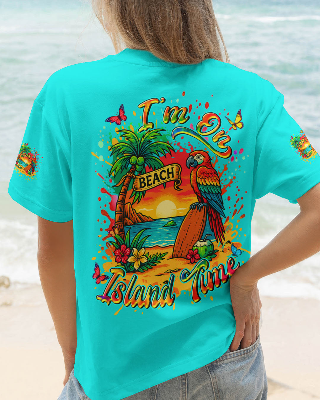 BLISSCORNERS I'M ON ISLAND TIME ALL OVER PRINT