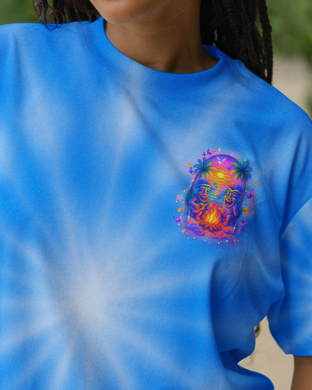 BLISSCORNERS MAKING MEMORIES ONE CAMPFIRE AT A TIME TIKI ALL OVER PRINT