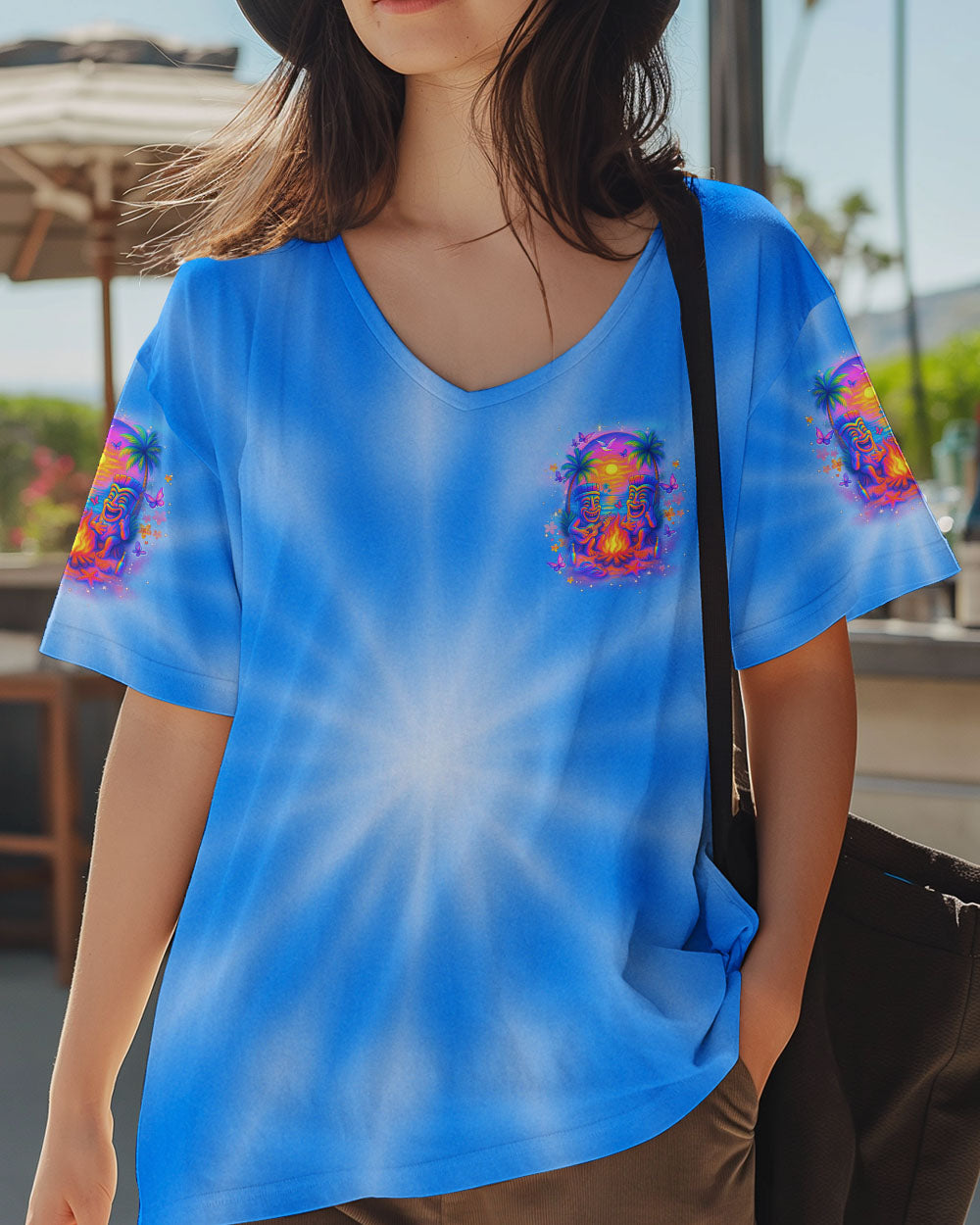 BLISSCORNERS MAKING MEMORIES ONE CAMPFIRE AT A TIME TIKI ALL OVER PRINT