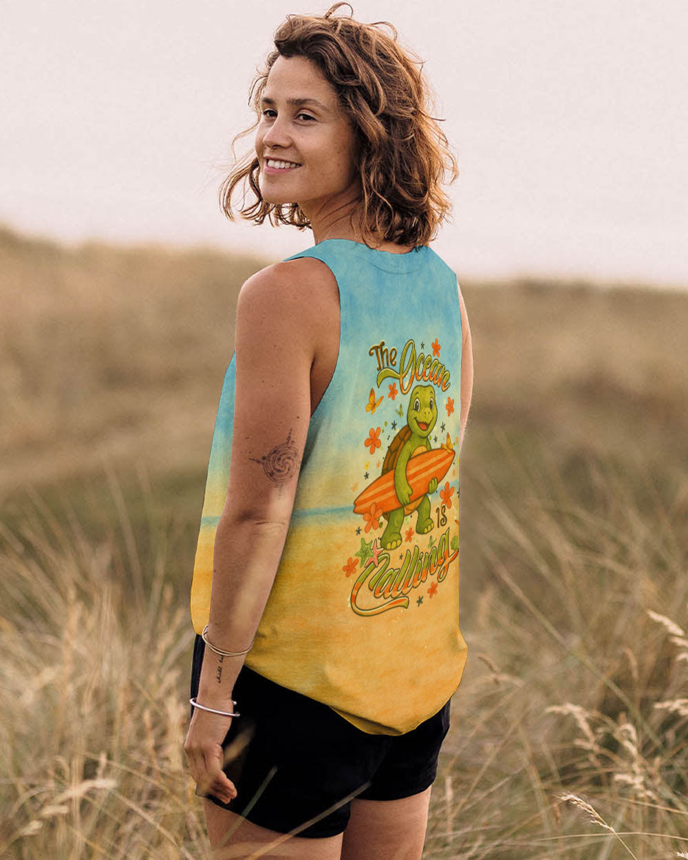 BLISSCORNERS THE OCEAN IS CALLING ALL OVER PRINT