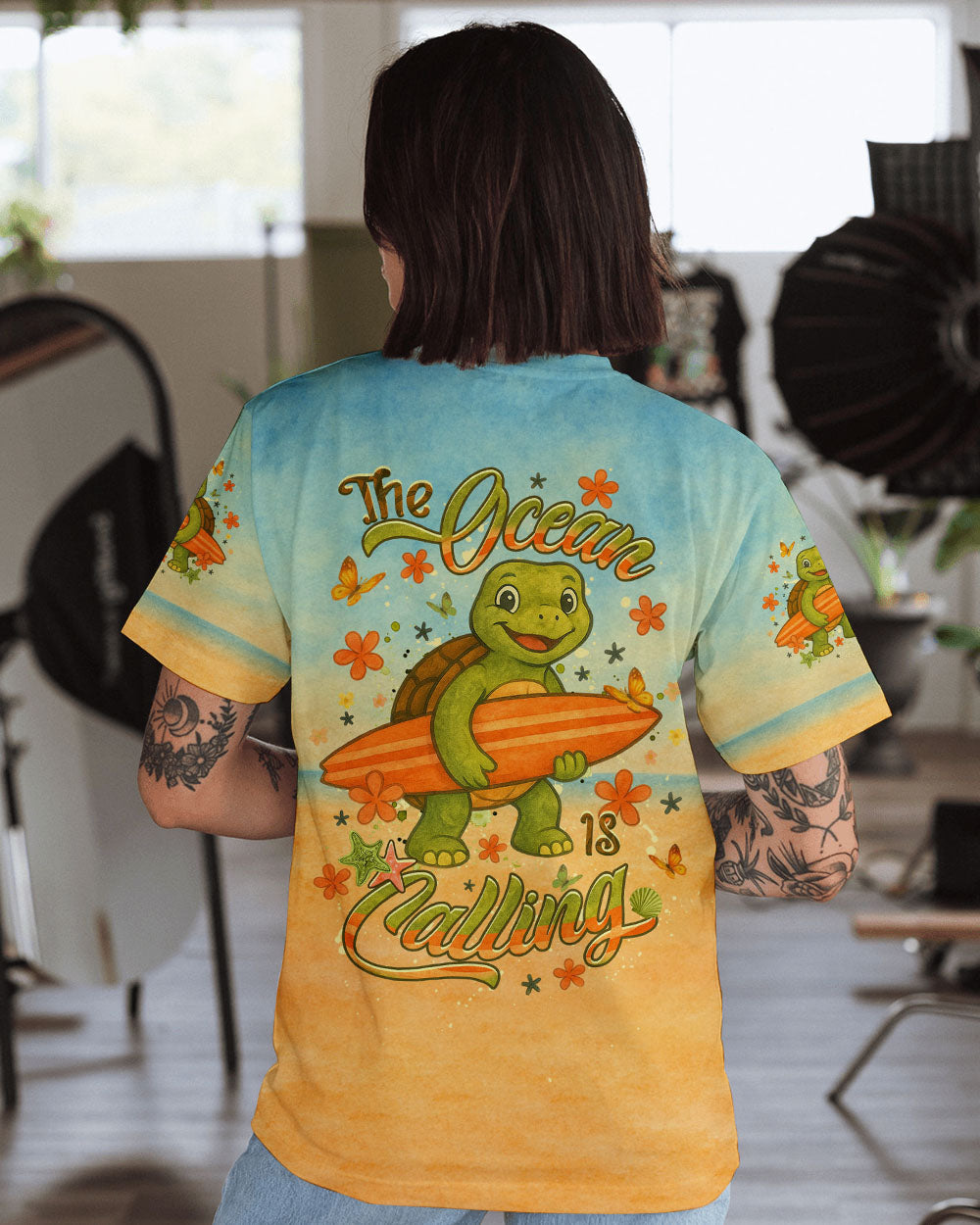 BLISSCORNERS THE OCEAN IS CALLING ALL OVER PRINT