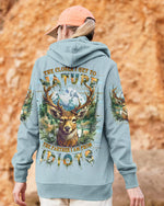 BLISSCORNERS THE CLOSER I GET TO NATURE DEER HUNTING ALL OVER PRINT