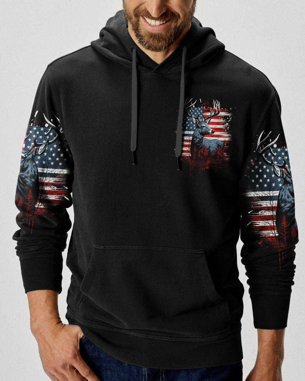 BLISSCORNERS THE CLOSER I GET TO NATURE DEER HUNTING ALL OVER PRINT