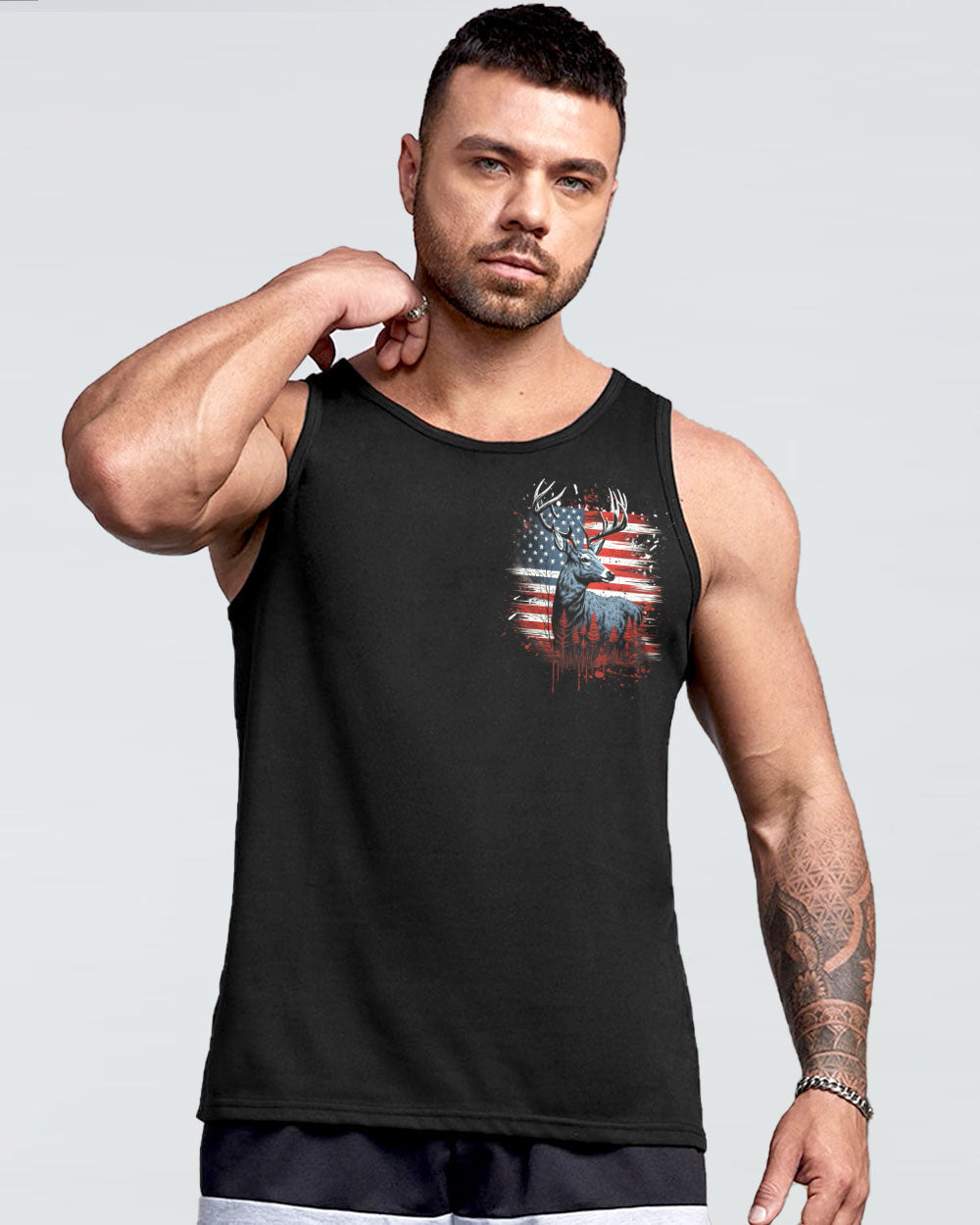 BLISSCORNERS THE CLOSER I GET TO NATURE DEER HUNTING ALL OVER PRINT