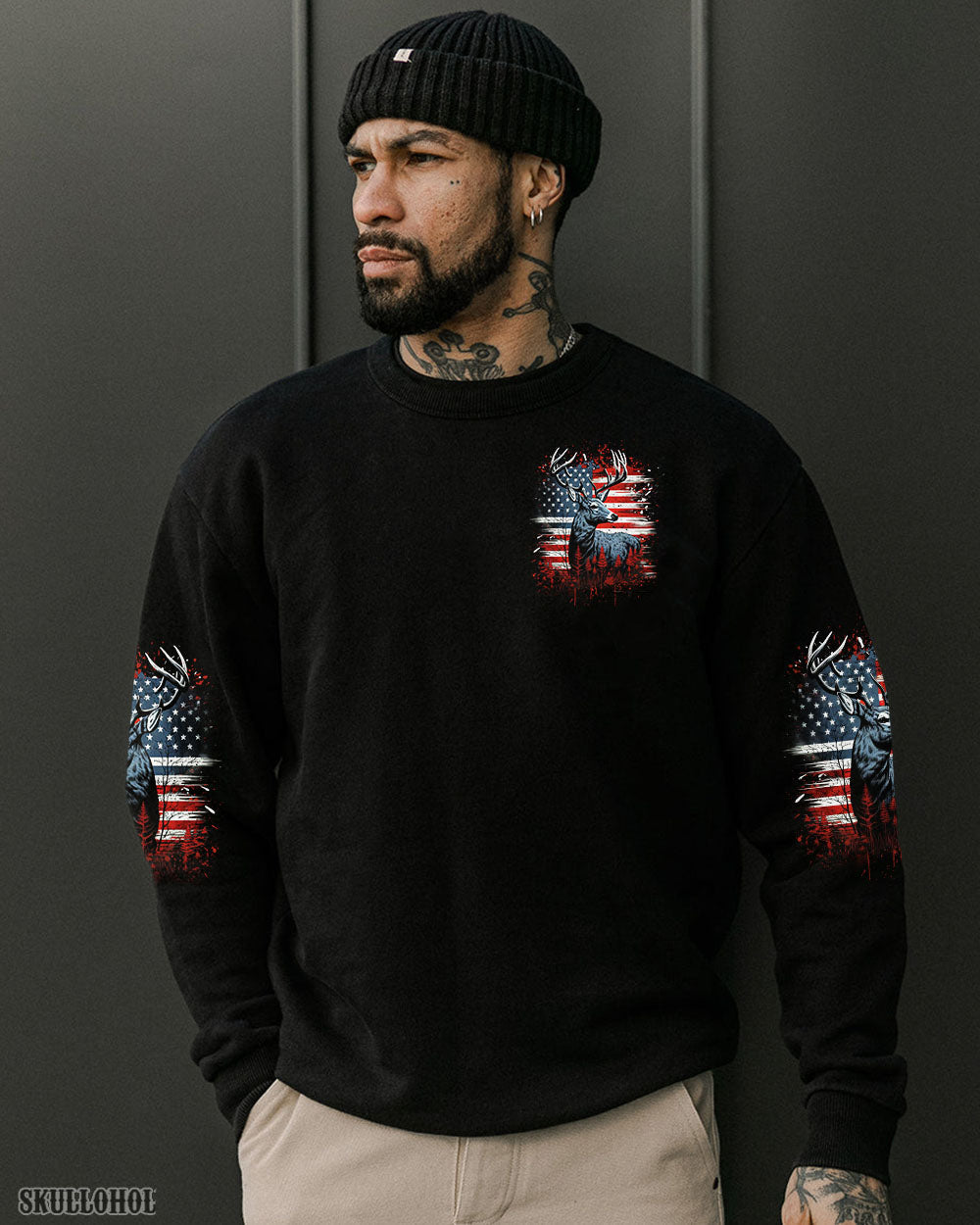 BLISSCORNERS JUST LET ME HUNT AND NOBODY GETS HURT HUNTING ALL OVER PRINT