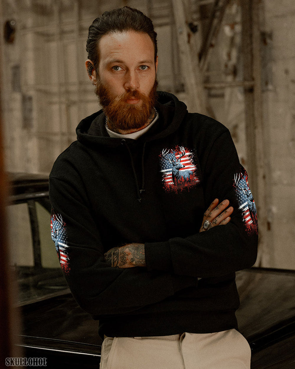 BLISSCORNERS JUST LET ME HUNT AND NOBODY GETS HURT HUNTING ALL OVER PRINT