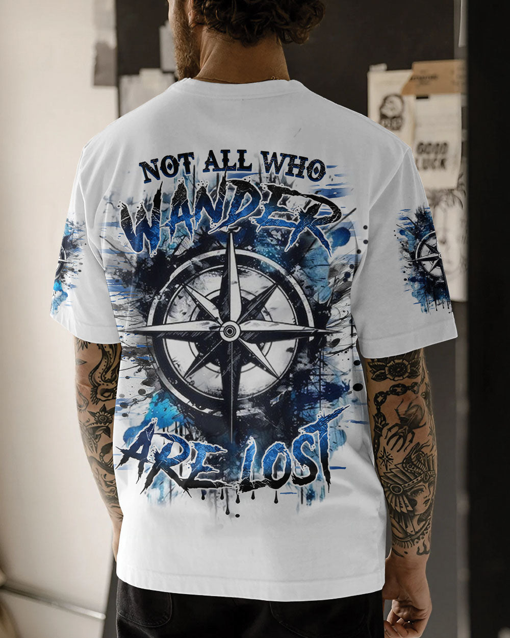 BLISSCORNERS NOT ALL WHO WANDER ARE LOST ALL OVER PRINT