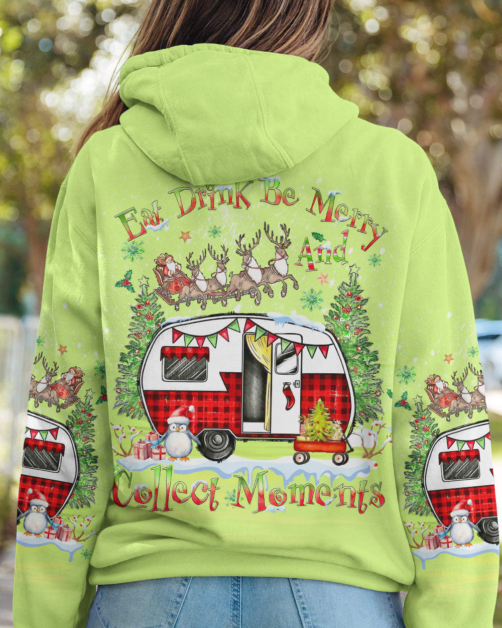 BLISSCORNERS EAT DRINK BE MERRY AND COLLECT MOMENTS CHRISTMAS ALL OVER PRINT