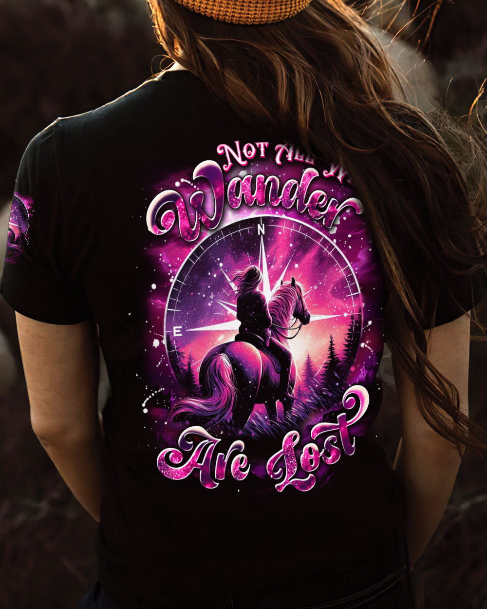 BLISSCORNERS NOT ALL WHO WANDER ARE LOST HORSE ALL OVER PRINT