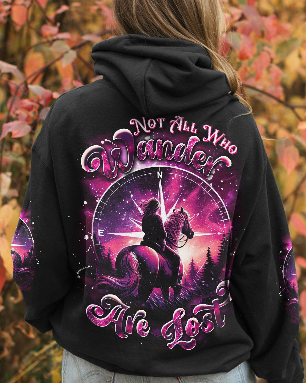 BLISSCORNERS NOT ALL WHO WANDER ARE LOST HORSE ALL OVER PRINT