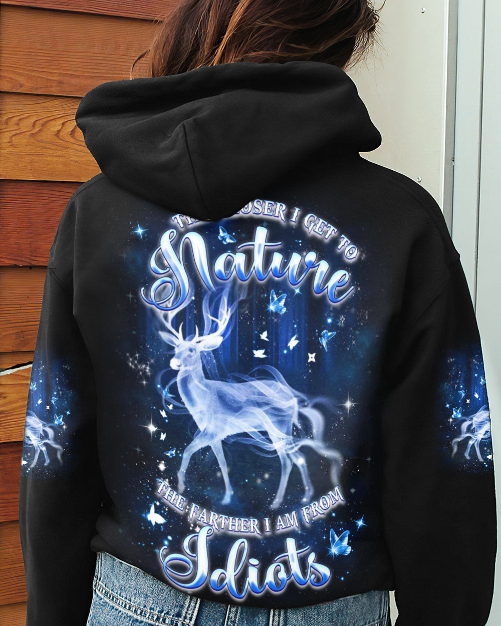 BLISSCORNERS THE CLOSER I GET TO NATURE DEER ALL OVER PRINT