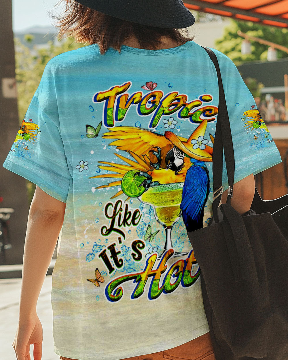 BLISSCORNERS TROPIC LIKE IT'S HOT ALL OVER PRINT