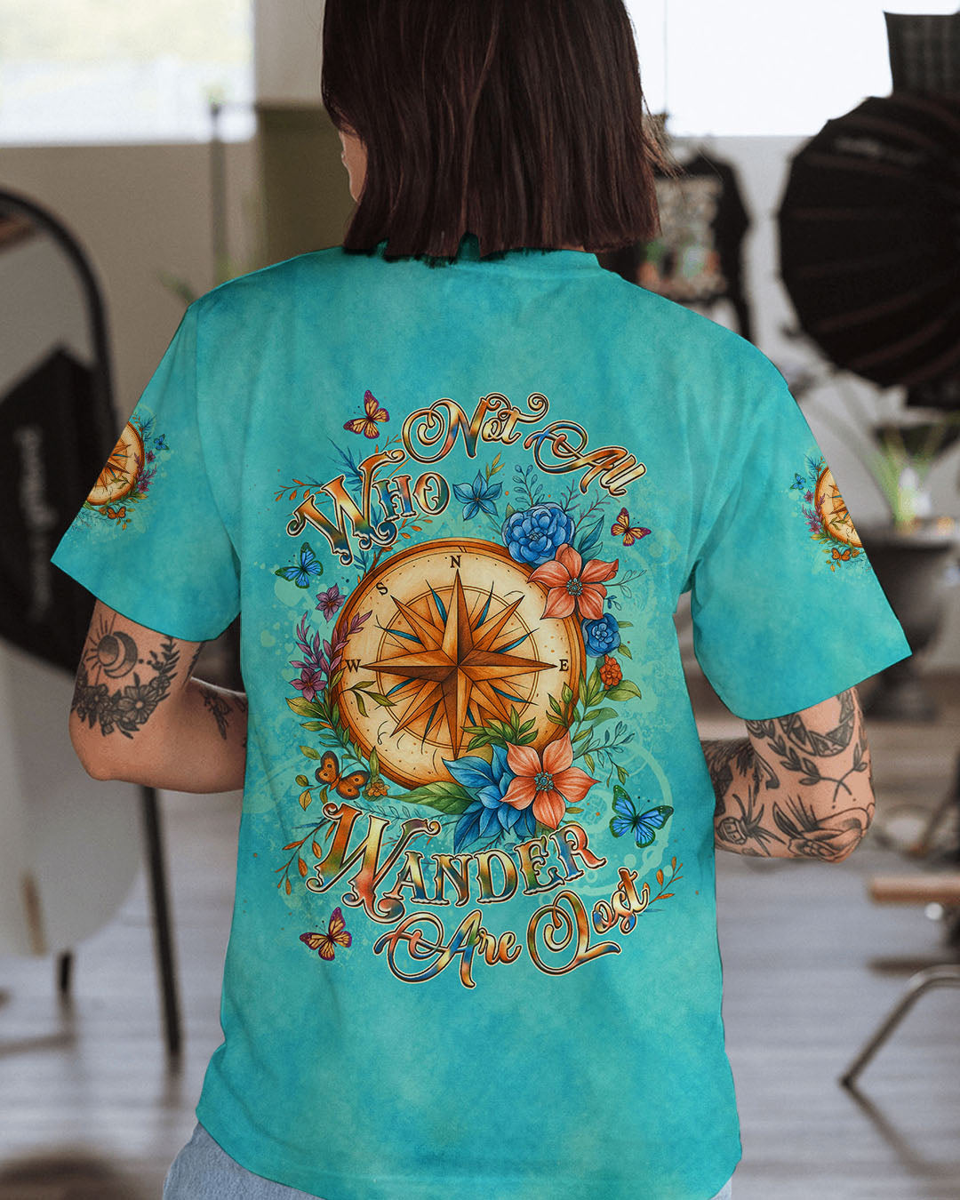 BLISSCORNERS NOT ALL WHO WANDER ARE LOST ALL OVER PRINT