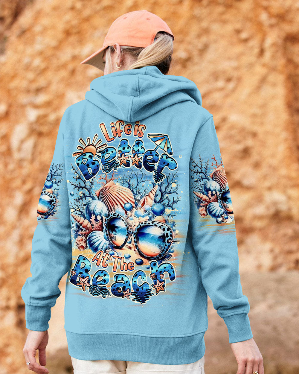 BLISSCORNERS LIFE IS BETTER AT THE BEACH ALL OVER PRINT