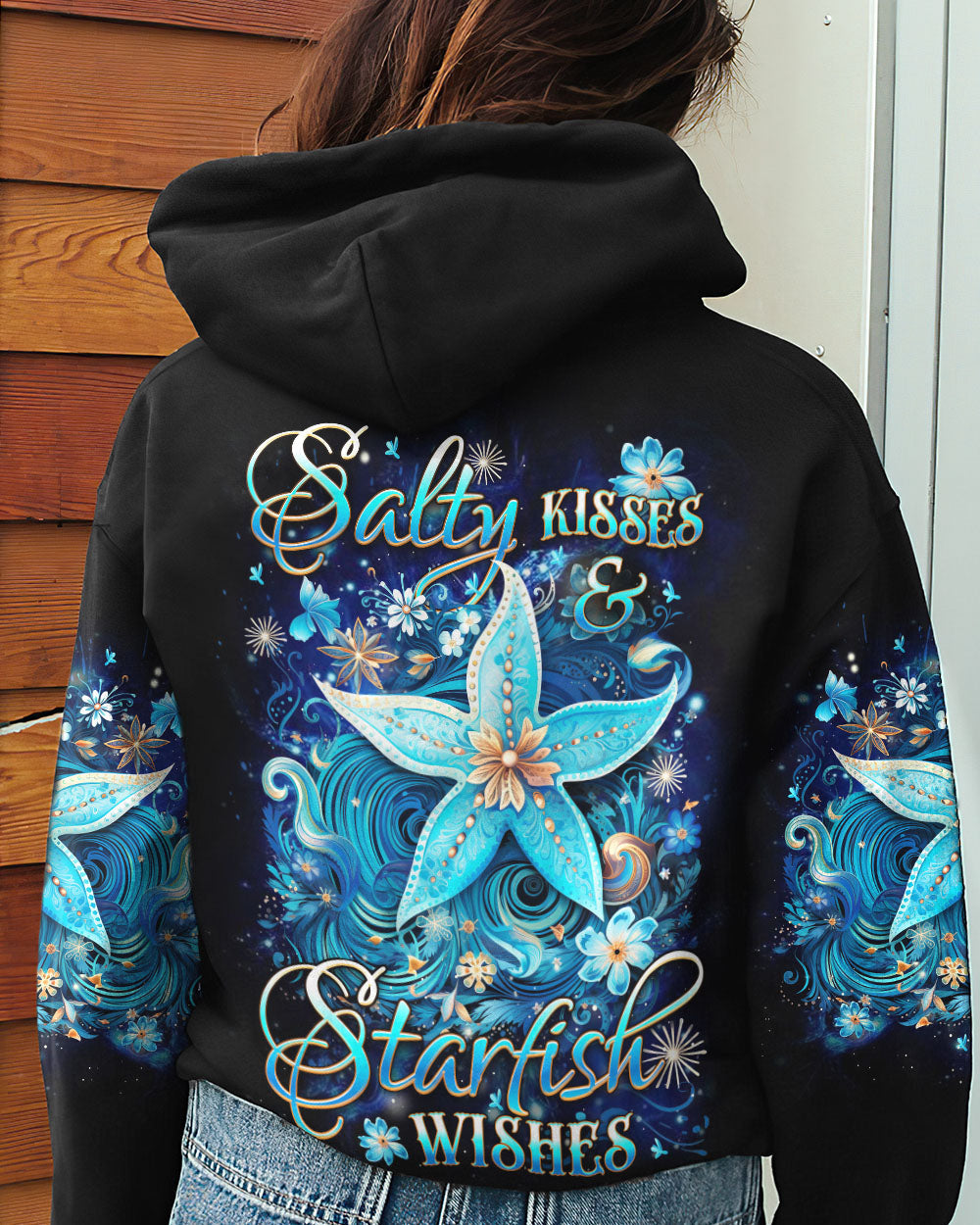 BLISSCORNERS SALTY KISSES AND STARFISH WISHES ALL OVER PRINT