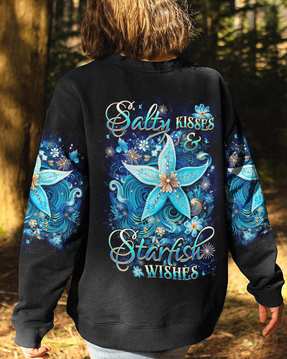 BLISSCORNERS SALTY KISSES AND STARFISH WISHES ALL OVER PRINT