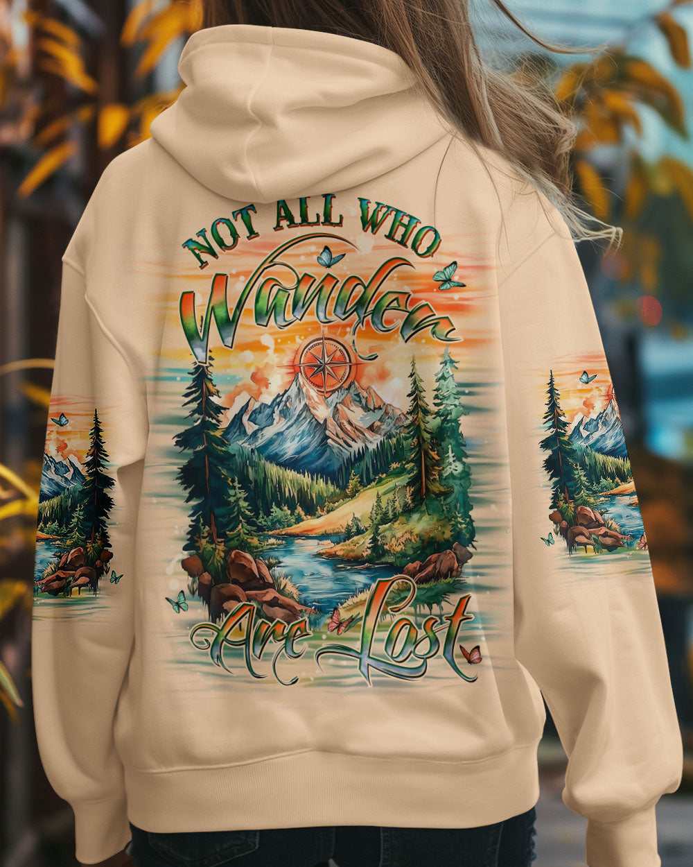 BLISSCORNERS NOT ALL WHO WANDER ARE LOST ALL OVER PRINT