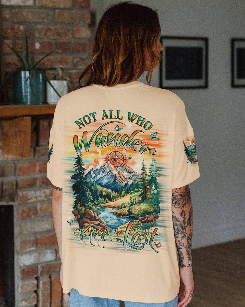 BLISSCORNERS NOT ALL WHO WANDER ARE LOST ALL OVER PRINT