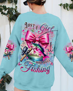 BLISSCORNERS JUST A GIRL WHO LOVE FISHING ALL OVER PRINT
