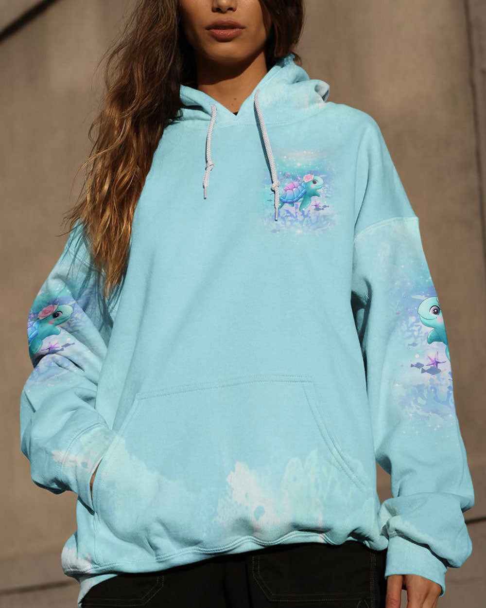 BLISSCORNERS SOME GIRLS ARE JUST BORN TURTLE ALL OVER PRINT