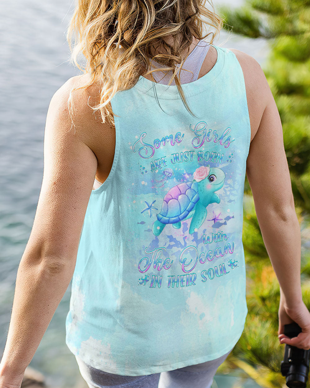 BLISSCORNERS SOME GIRLS ARE JUST BORN TURTLE ALL OVER PRINT