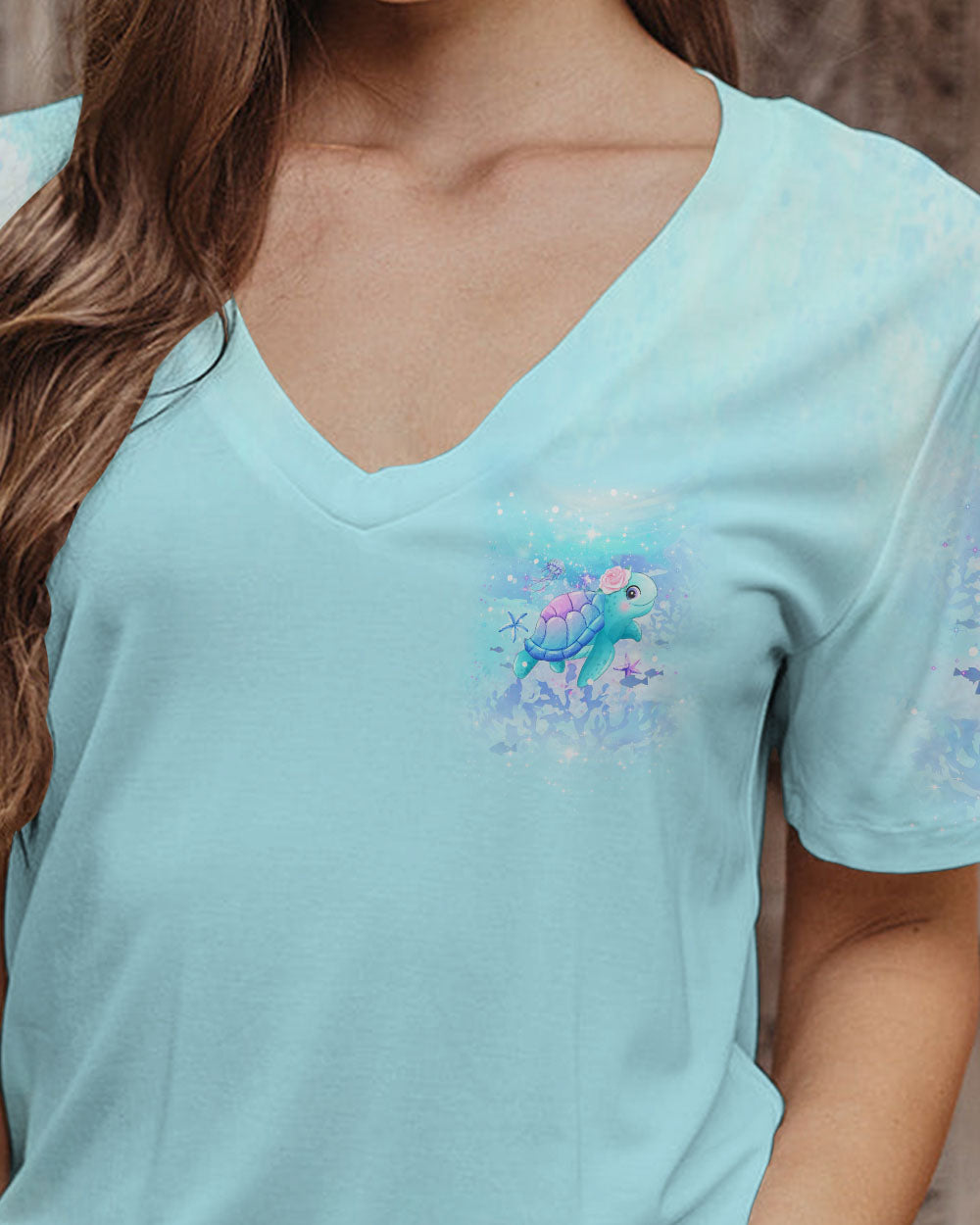 BLISSCORNERS SOME GIRLS ARE JUST BORN TURTLE ALL OVER PRINT