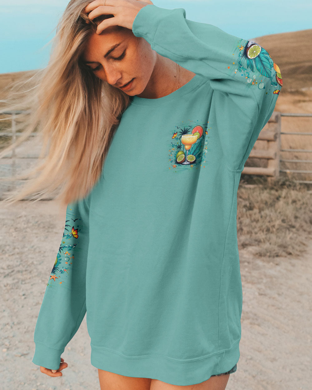 BLISSCORNERS TANNED AND TIPSY ALL OVER PRINT
