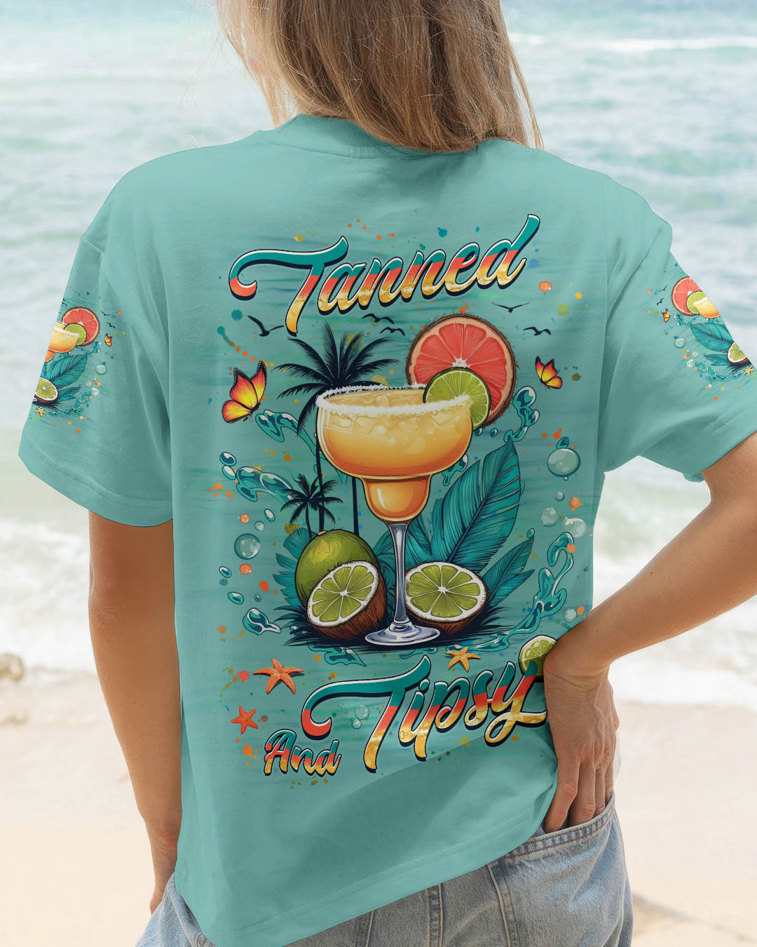 BLISSCORNERS TANNED AND TIPSY ALL OVER PRINT