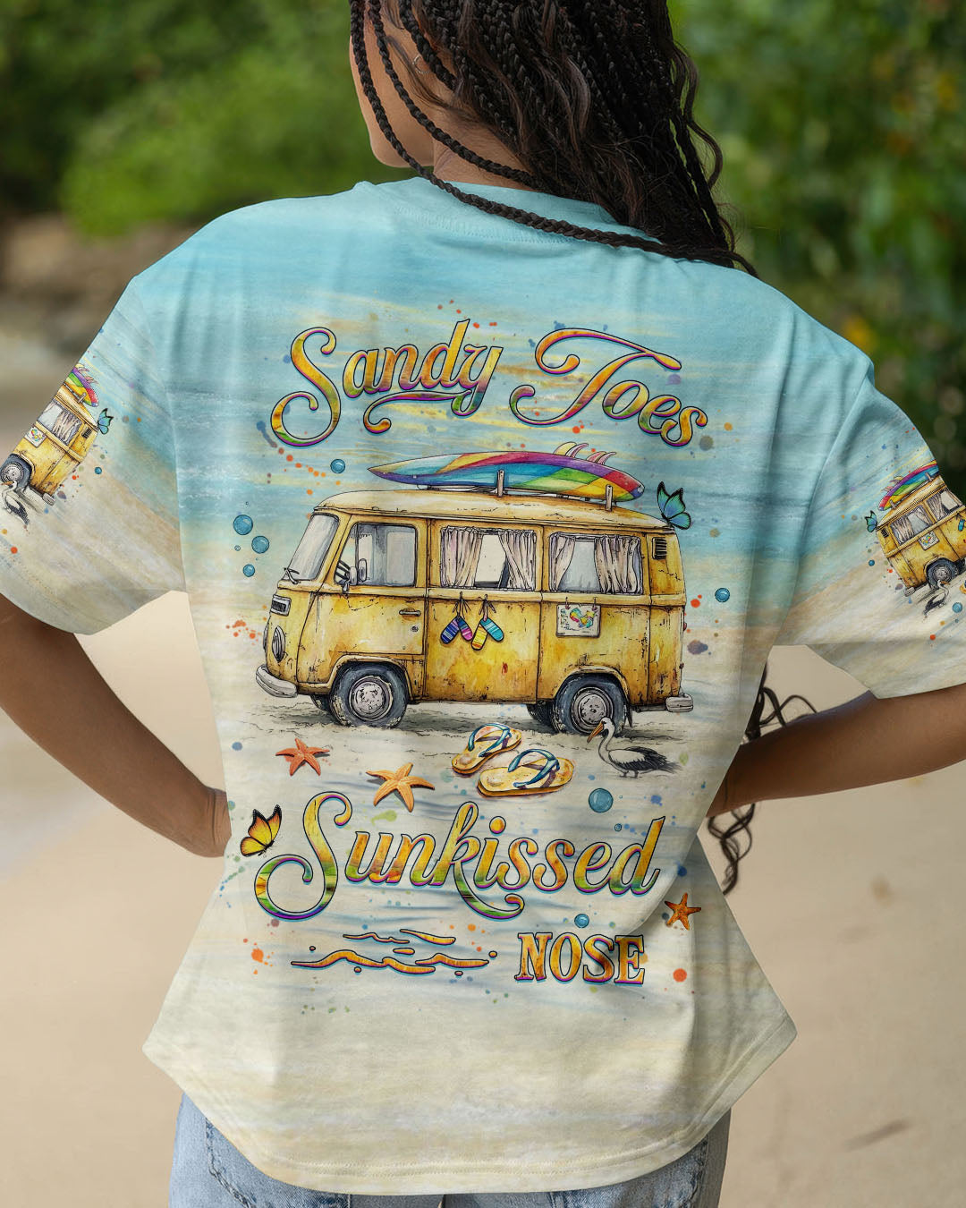 BLISSCORNERS SANDY TOES SUNKISSED NOSE ALL OVER PRINT
