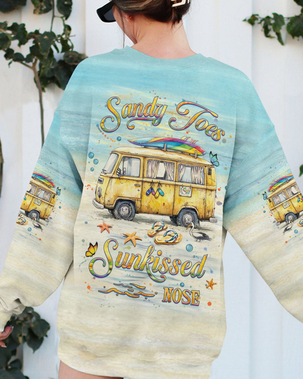 BLISSCORNERS SANDY TOES SUNKISSED NOSE ALL OVER PRINT
