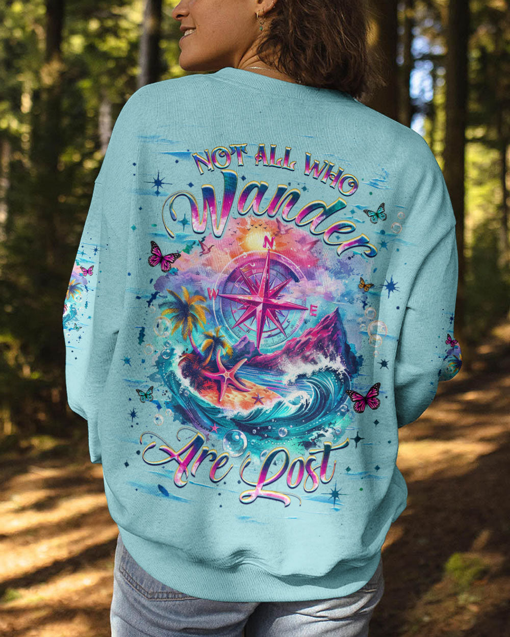 BLISSCORNERS NOT ALL WHO WANDER ARE LOST ALL OVER PRINT