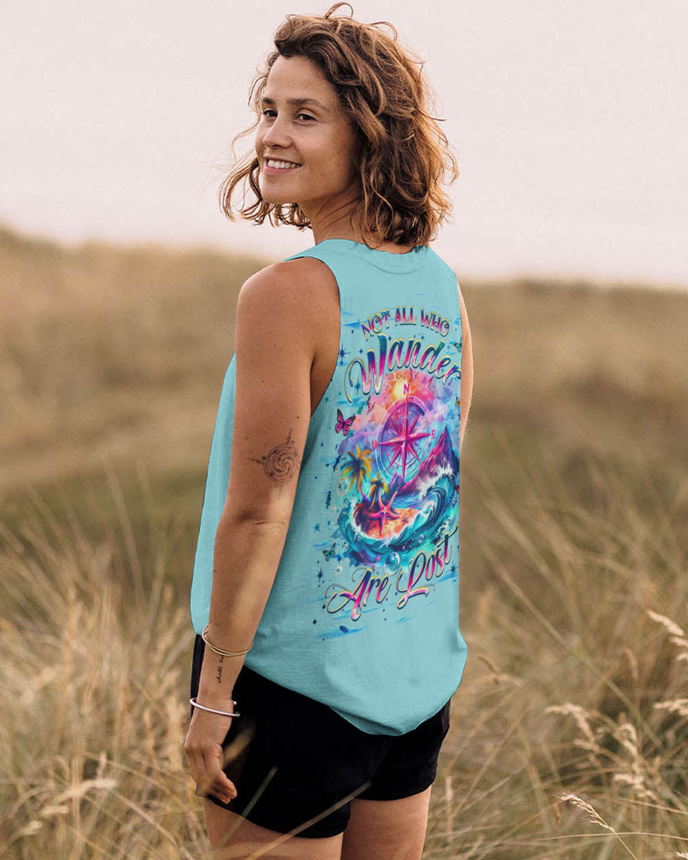 BLISSCORNERS NOT ALL WHO WANDER ARE LOST ALL OVER PRINT