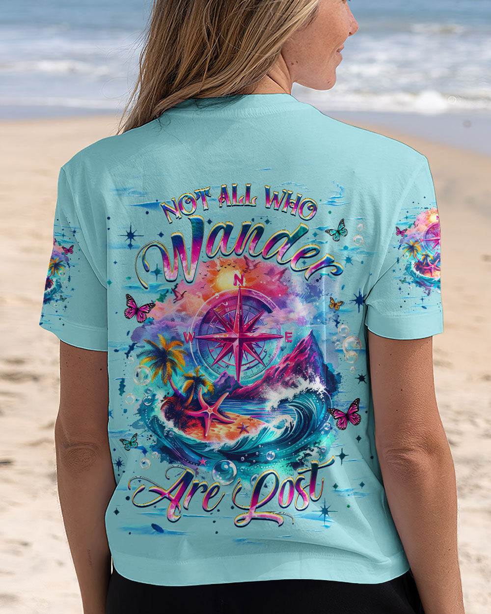 BLISSCORNERS NOT ALL WHO WANDER ARE LOST ALL OVER PRINT