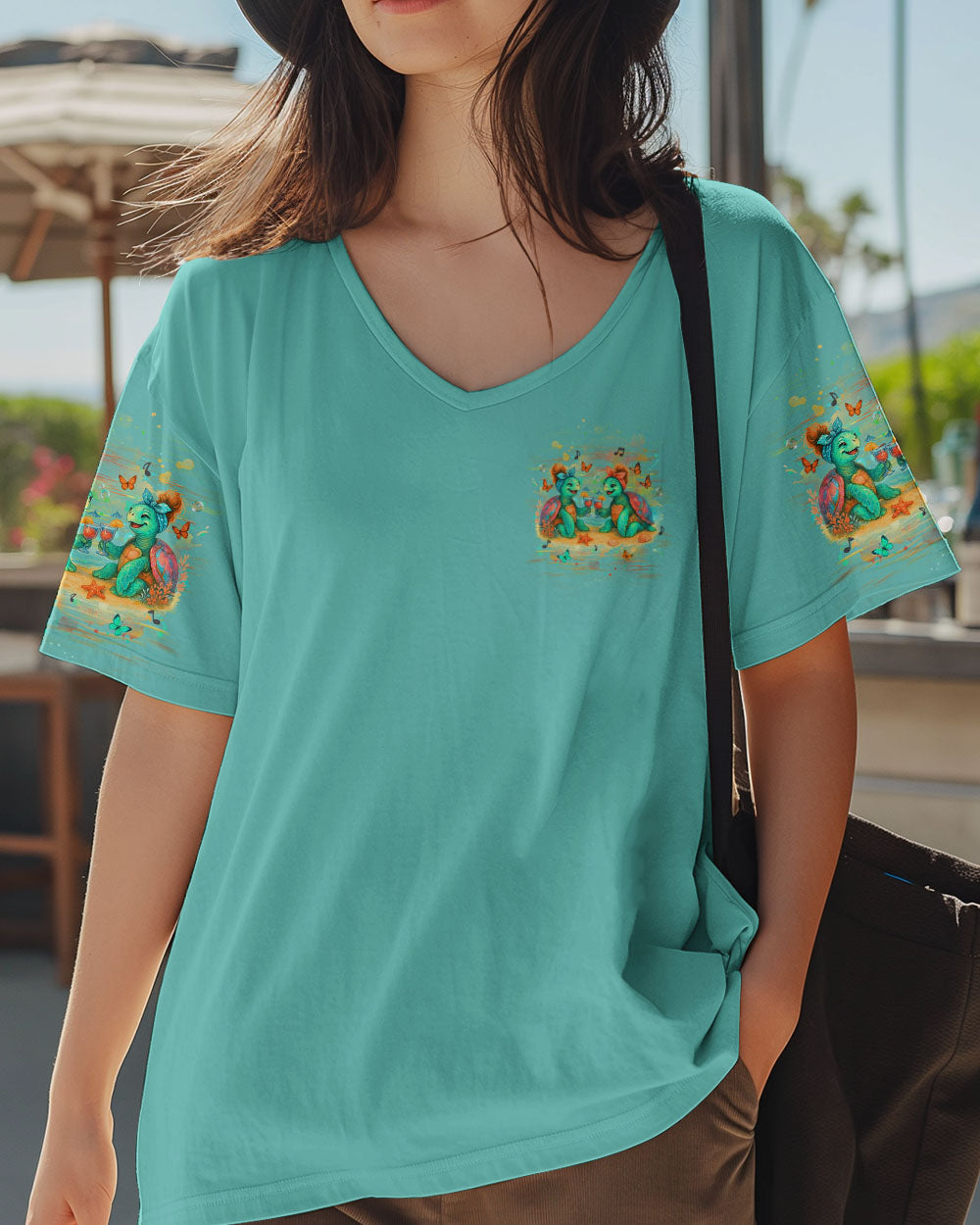 BLISSCORNERS SASSY SINCE BIRTH SALTY BY CHOICE TURTLE ALL OVER PRINT
