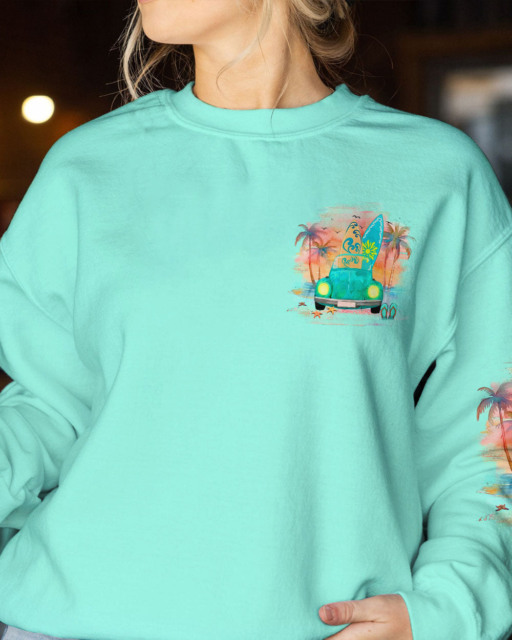 BLISSCORNERS SMELL THE SEA FEEL THE BREEZE ALL OVER PRINT