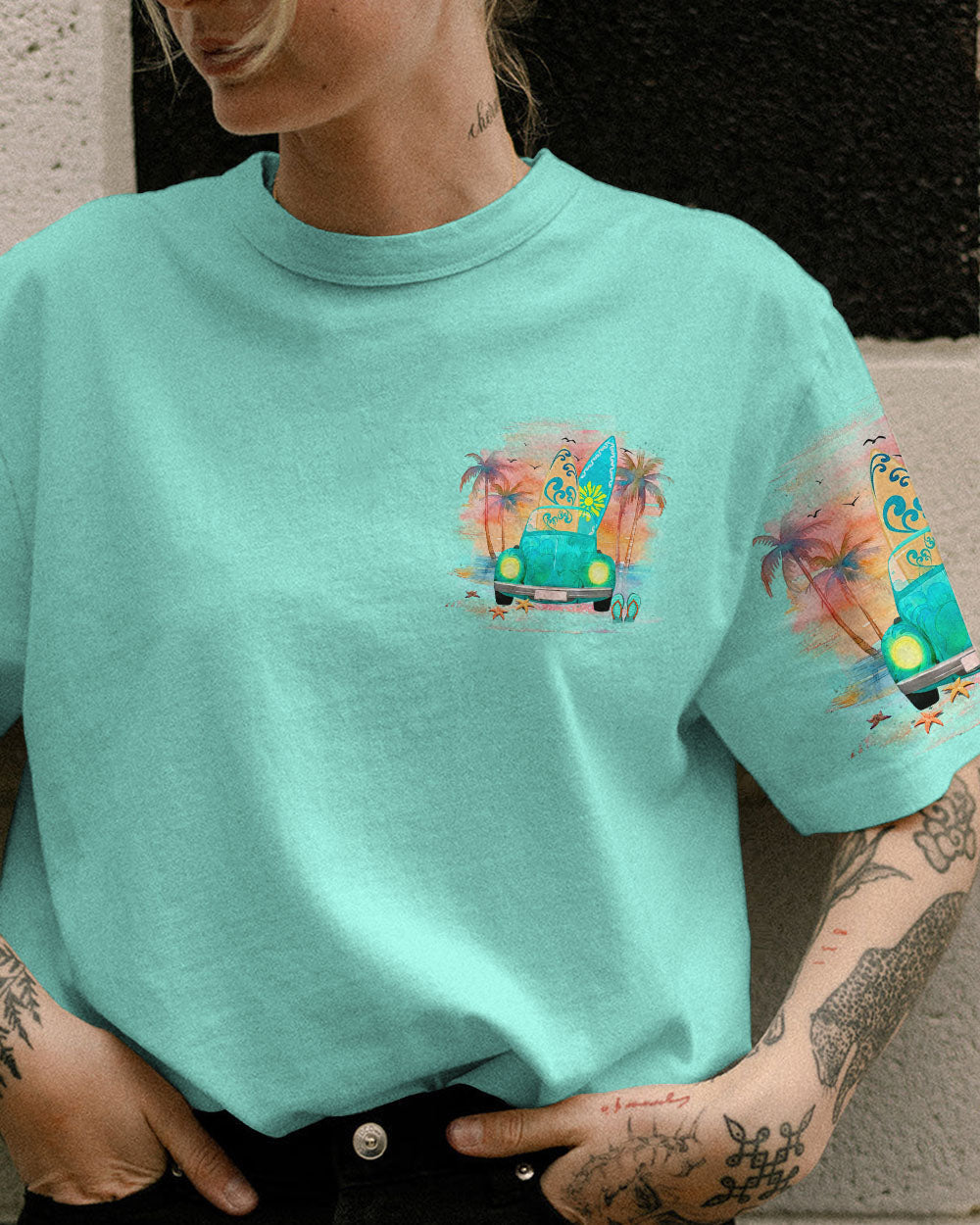BLISSCORNERS SMELL THE SEA FEEL THE BREEZE ALL OVER PRINT