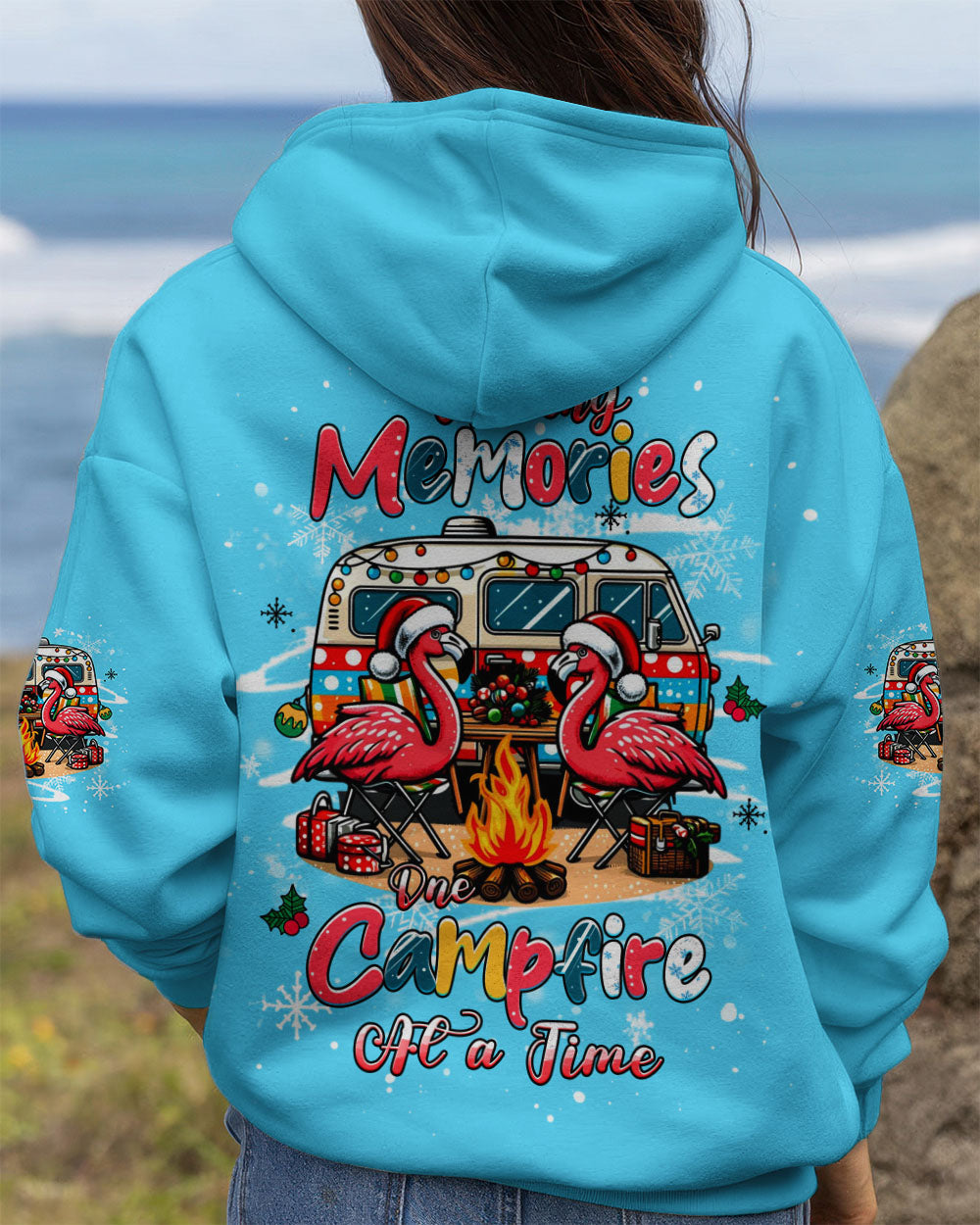 BLISSCORNERS MAKING MEMORIES ONE CAMPFIRE AT A TIME CHRISTMAS ALL OVER PRINT