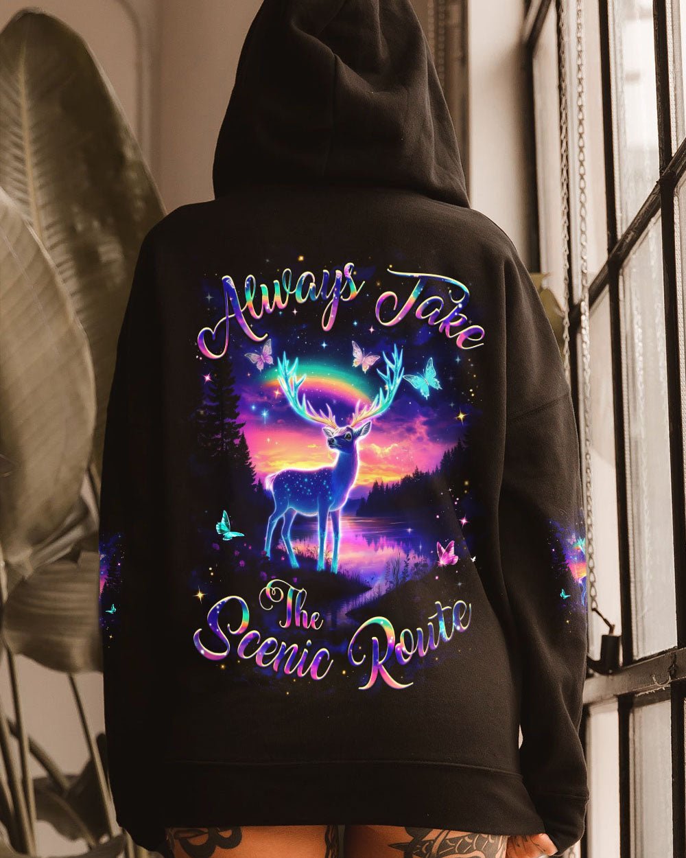 BLISSCORNERS ALWAYS TAKE THE SCENIC ROUTE ALL OVER PRINT