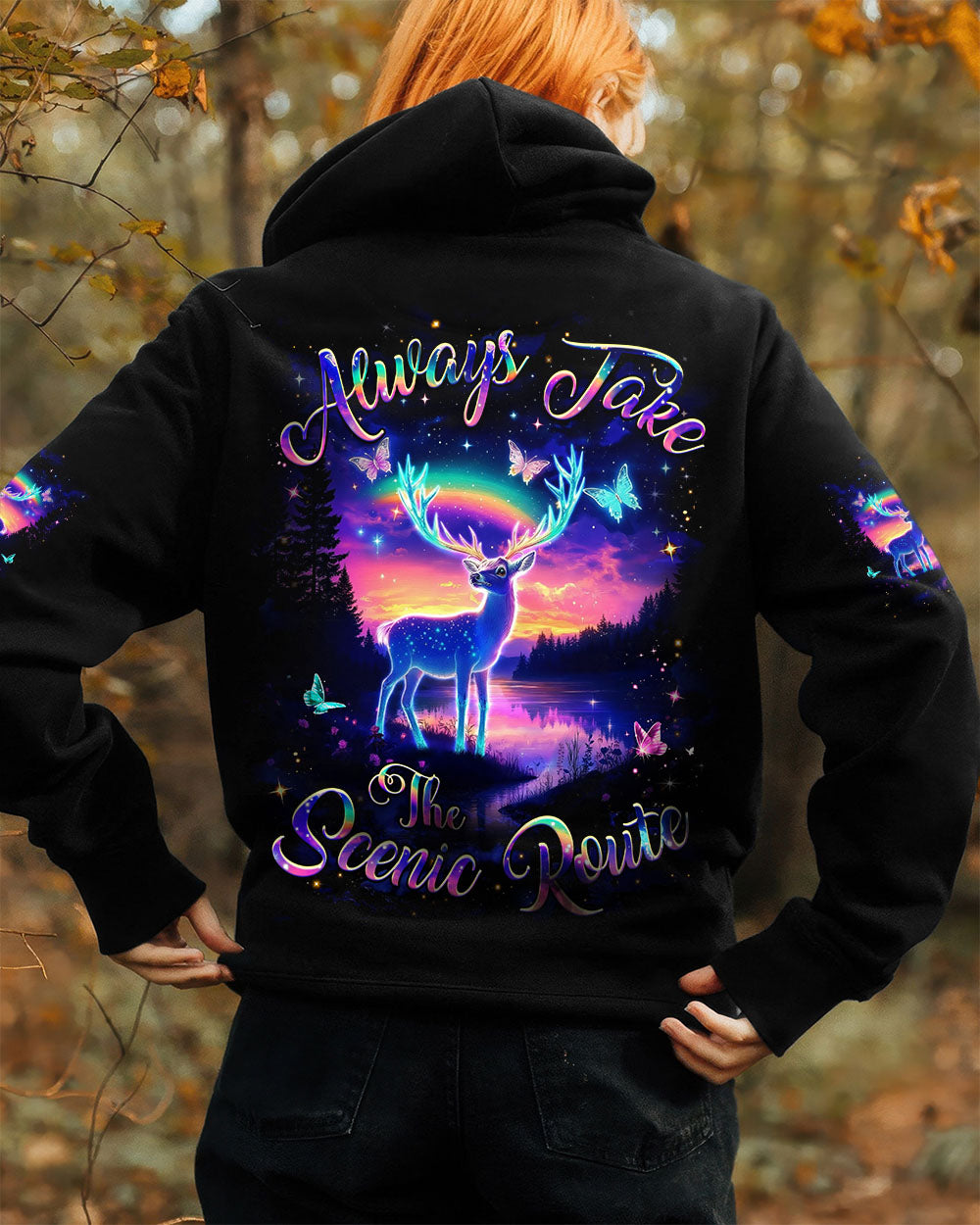 BLISSCORNERS ALWAYS TAKE THE SCENIC ROUTE ALL OVER PRINT