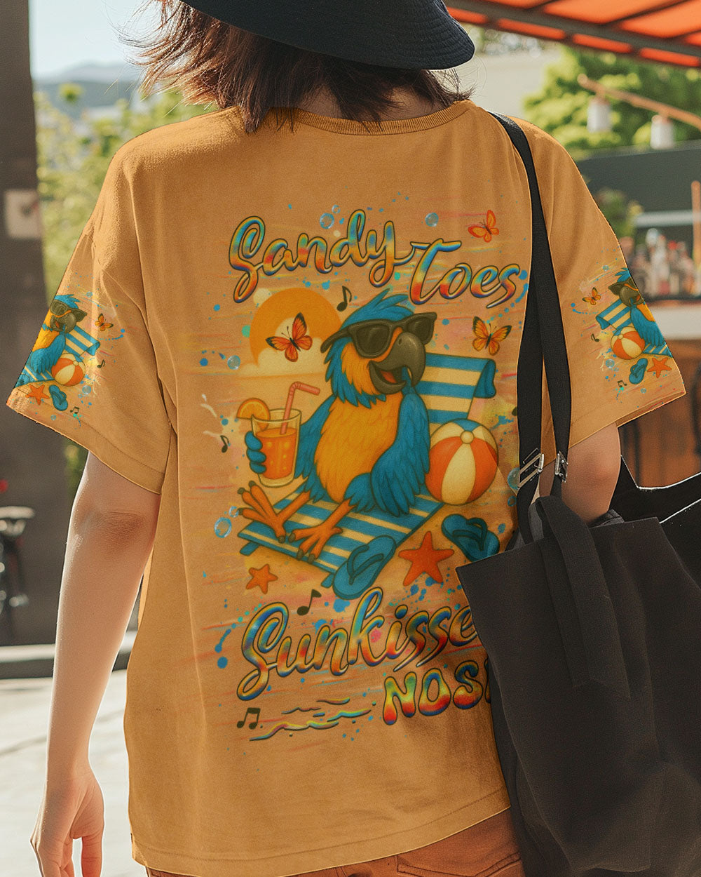 BLISSCORNERS SANDY TOES SUNKISSED NOSE ALL OVER PRINT