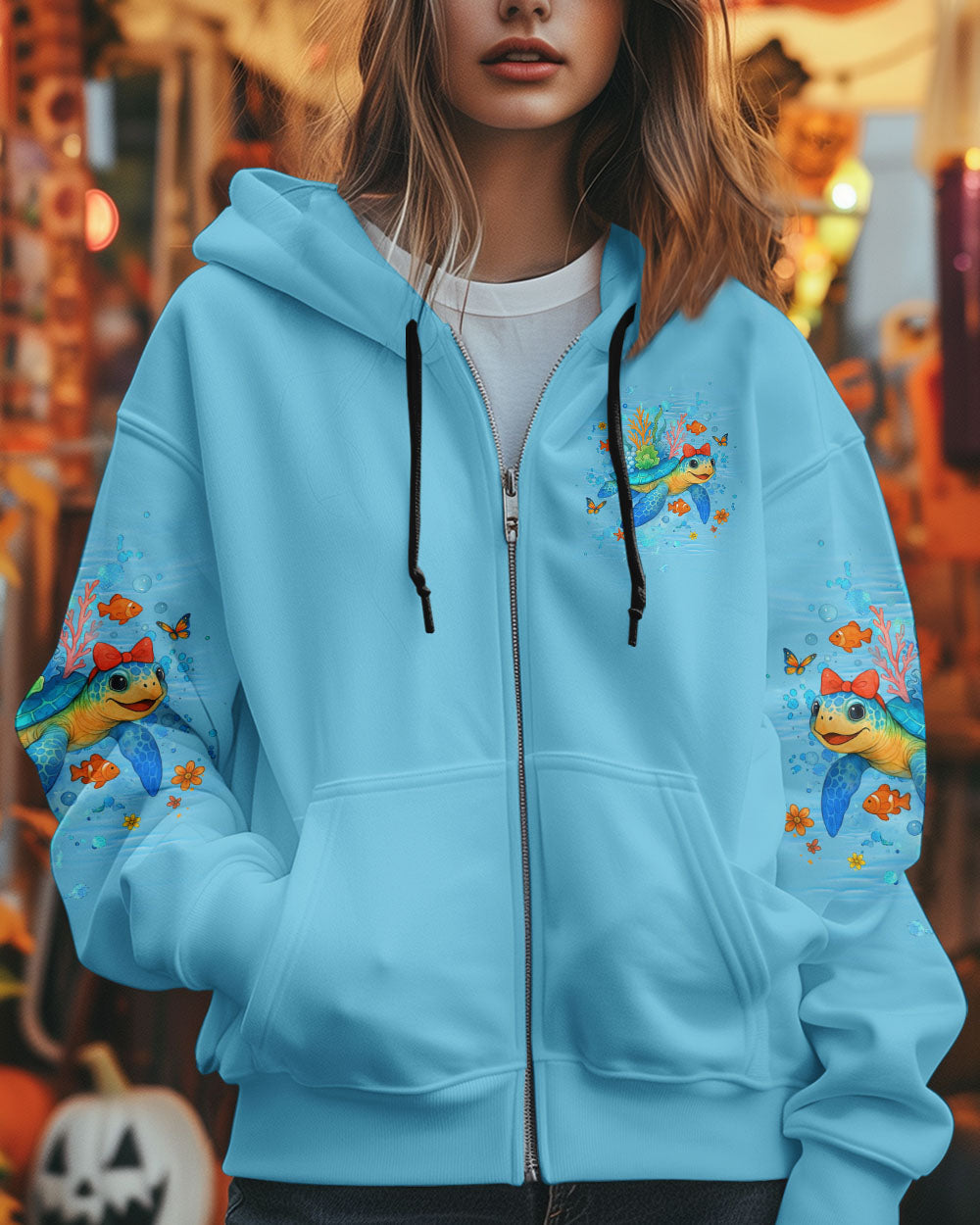 BLISSCORNERS DON'T WORRY BEACH HAPPY TURTLE ALL OVER PRINT